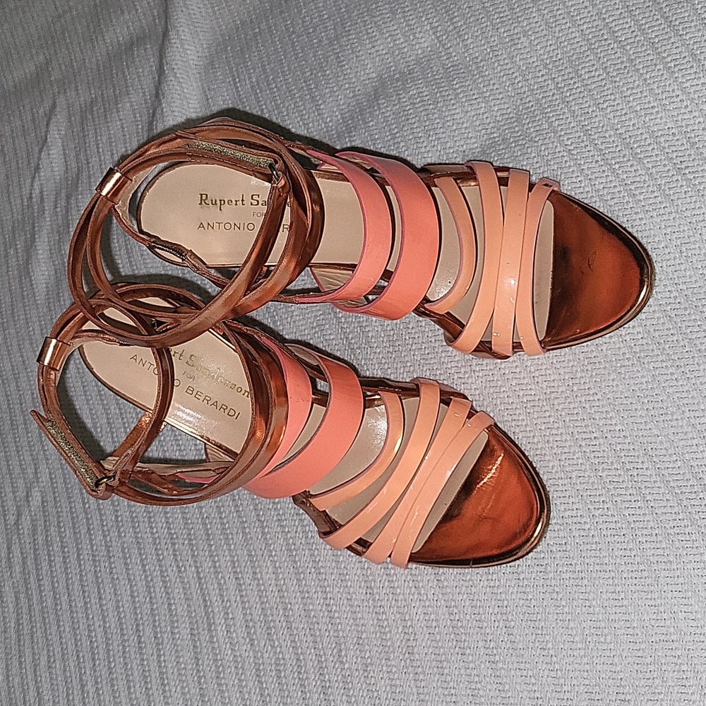 Rupert Sanderson Rose Gold Ombre Stilletto Heels 40 9 - Picture 6 of 9